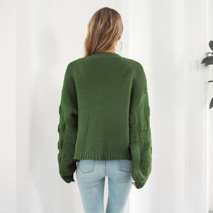 Independence - Solid Knit Cardigan by The Nevermore – Unique Cardigans by Nevermore Lifestyle & Tech | L Army Green