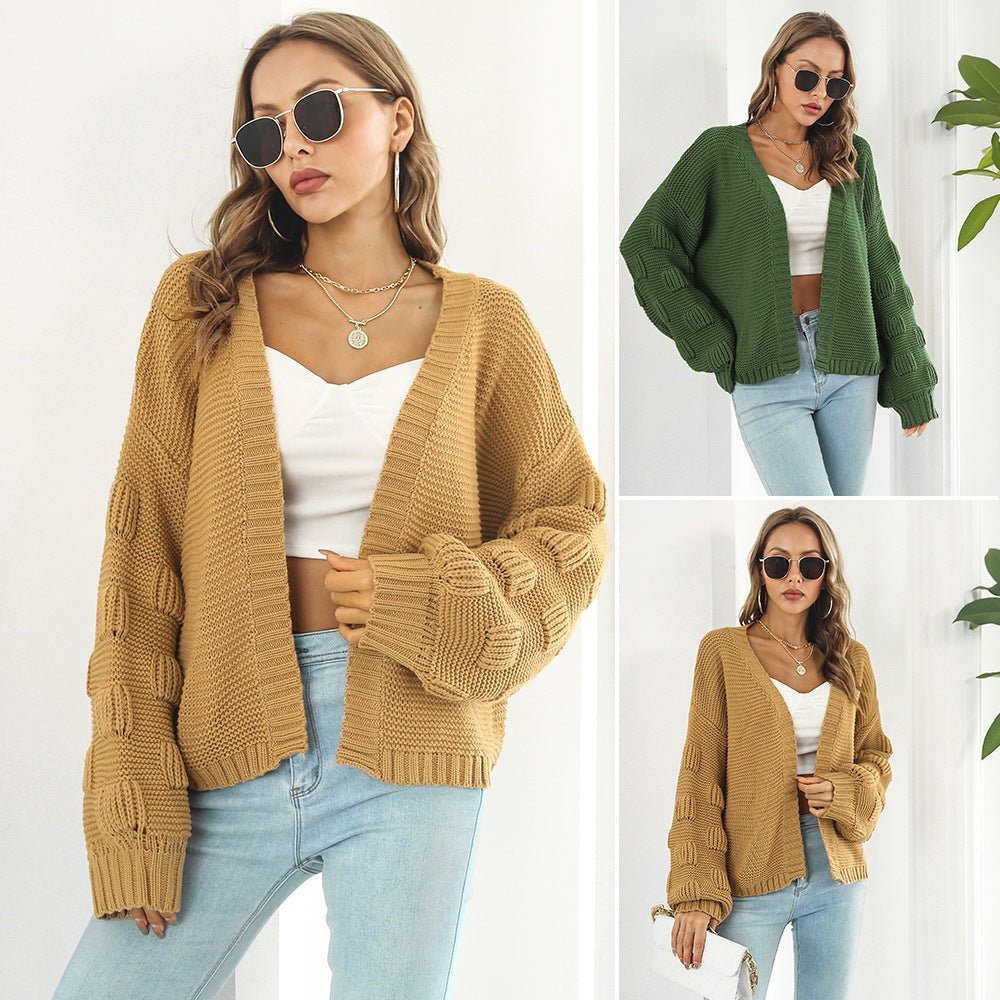 Independence - Solid Knit Cardigan by The Nevermore – Unique Cardigans by Nevermore Lifestyle & Tech | L Army Green