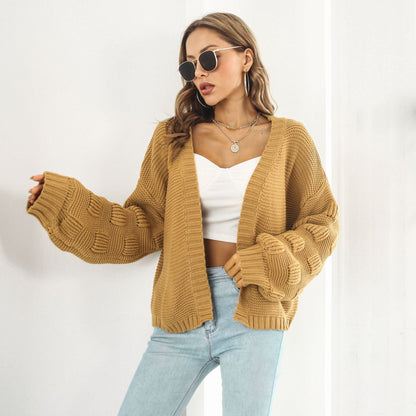 Independence - Solid Knit Cardigan by The Nevermore – Unique Cardigans by Nevermore Lifestyle & Tech | L Army Green