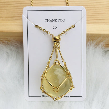 Ivory Elegance - The Nevermore Natural Crystal Pendant – Unique Jewelry by Nevermore Lifestyle & Tech | Golden Citrine