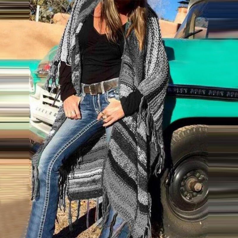 Jeanie Robins - Bat Sleeve Cardigan by The Nevermore – Unique Cardigans by Nevermore Lifestyle & Tech | 2XL Grey