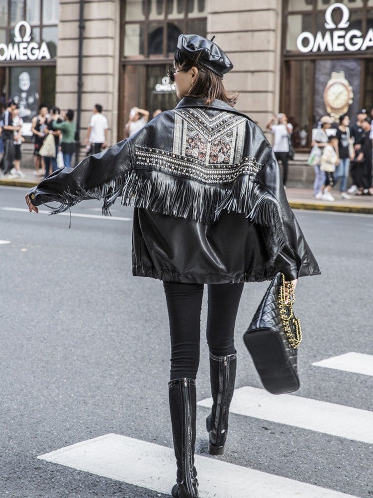 Jenibelle - Embroidered Women Jacket by The Nevermore – Unique Jackets by Nevermore Lifestyle & Tech | L Black