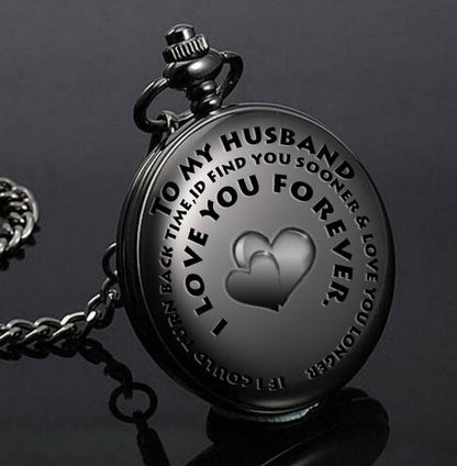 Johnny Dickenson - The Nevermore Steampunk Pocket Watch for Men Stainless steel – Unique Steampunk Accessories by Nevermore Lifestyle & Tech | Black