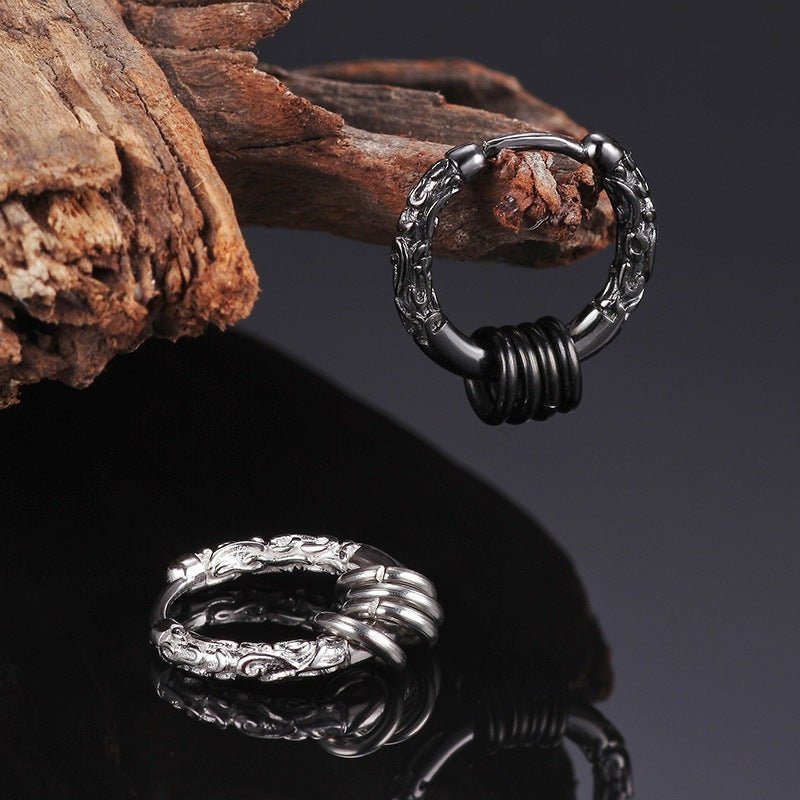 Jonas Darken - The Nevermore Gothic Earrings Sterling Silver Ear Studs for Men and Women – Unique Gothic Jewelry by Nevermore Lifestyle & Tech | A pair Black