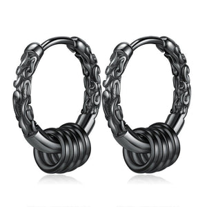 Jonas Darken - The Nevermore Gothic Earrings Sterling Silver Ear Studs for Men and Women – Unique Gothic Jewelry by Nevermore Lifestyle & Tech | A pair Black