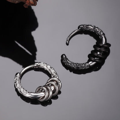 Jonas Darken - The Nevermore Gothic Earrings Sterling Silver Ear Studs for Men and Women – Unique Gothic Jewelry by Nevermore Lifestyle & Tech | A pair Black