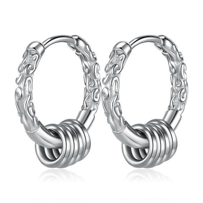 Jonas Darken - The Nevermore Gothic Earrings Sterling Silver Ear Studs for Men and Women – Unique Gothic Jewelry by Nevermore Lifestyle & Tech | A pair Silver