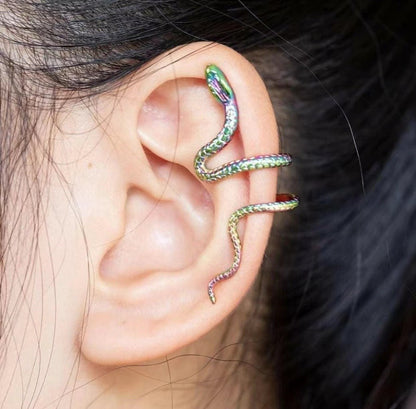 Kali Shadowglen Snake - The Nevermore Gothic Ear - wrap Ear - cuff for Women – Unique Gothic Jewelry by Nevermore Lifestyle & Tech | Colorful