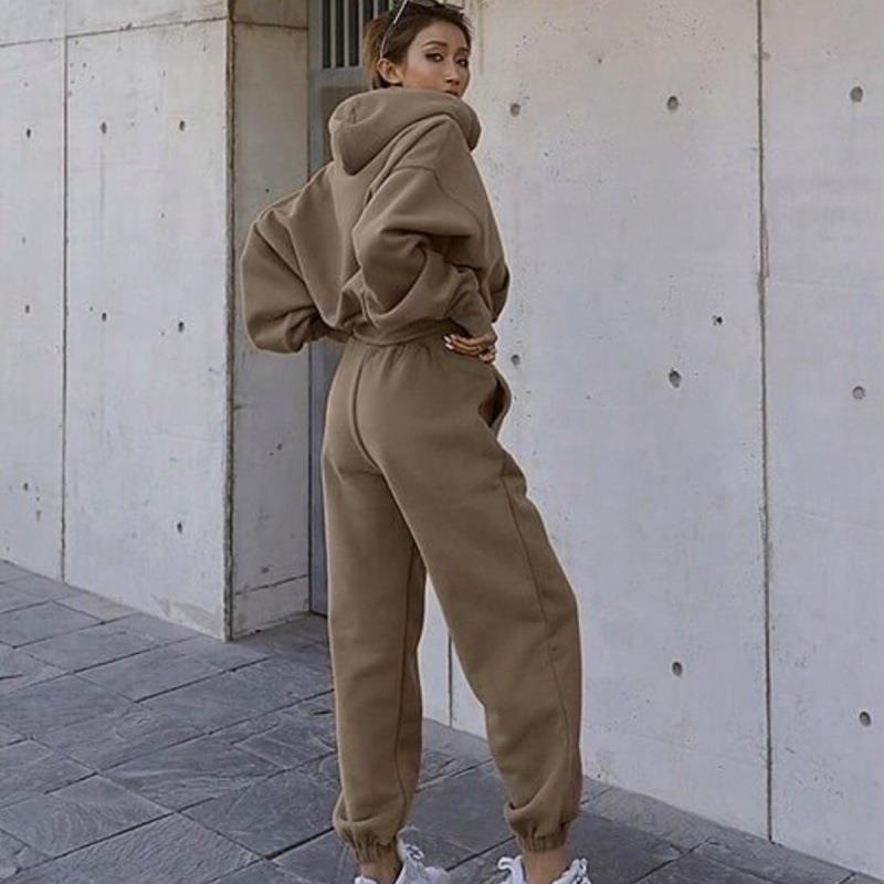 Katima Ramsey - The Nevermore Women's Hoodie Sports Tracksuit – Unique Fashion for Women by Nevermore Lifestyle & Tech | L Khaki