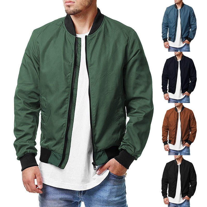 Kellan Stormblade - The Nevermore Baseball Jacket for Men – Unique Men's Fashion by Nevermore Lifestyle & Tech | 2XL Army Green