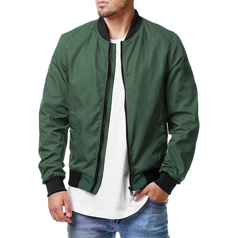 Kellan Stormblade - The Nevermore Baseball Jacket for Men – Unique Men's Fashion by Nevermore Lifestyle & Tech | 2XL Army Green