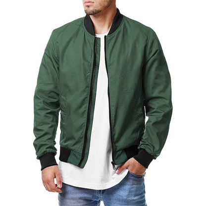 Kellan Stormblade - The Nevermore Baseball Jacket for Men – Unique Men's Fashion by Nevermore Lifestyle & Tech | 2XL Army Green