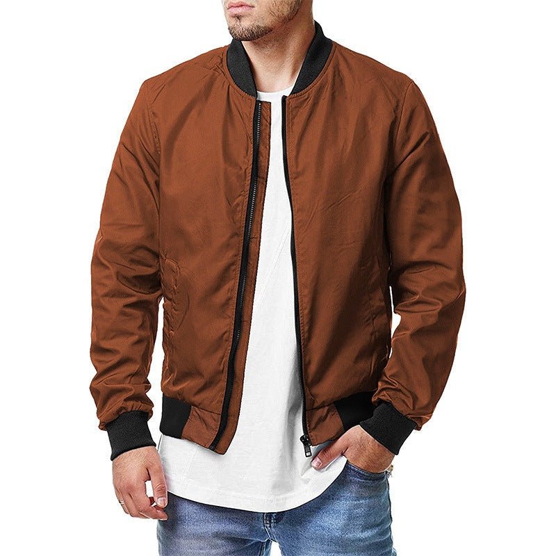 Kellan Stormblade - The Nevermore Baseball Jacket for Men – Unique Men's Fashion by Nevermore Lifestyle & Tech | 2XL Caramel color