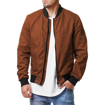 Kellan Stormblade - The Nevermore Baseball Jacket for Men – Unique Men's Fashion by Nevermore Lifestyle & Tech | 2XL Caramel color