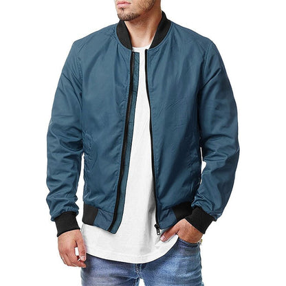 Kellan Stormblade - The Nevermore Baseball Jacket for Men – Unique Men's Fashion by Nevermore Lifestyle & Tech | 2XL Peacock blue