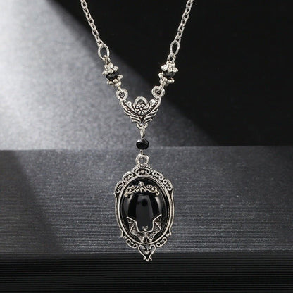 Kieran Quinn - Black Gem Gothic Pendant by The Nevermore – Unique Gothic Jewelry by Nevermore Lifestyle & Tech | Black
