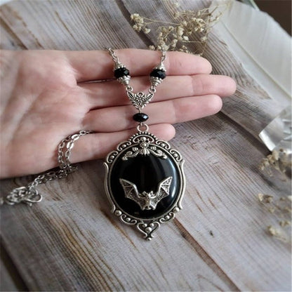 Kieran Quinn - Black Gem Gothic Pendant by The Nevermore – Unique Gothic Jewelry by Nevermore Lifestyle & Tech | Black