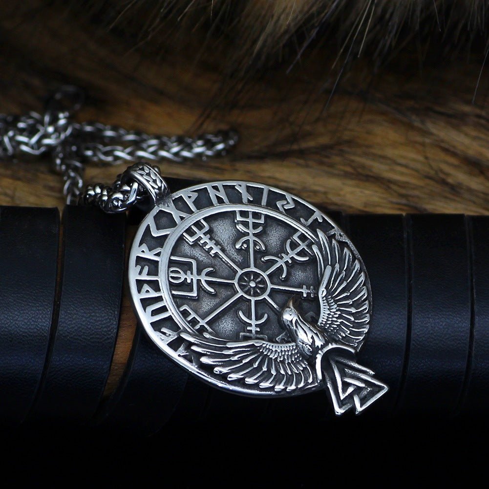 Kieran Rune Compass - Viking Pendant by The Nevermore – Unique Gothic Accessories by Nevermore Lifestyle & Tech | Pure pendant