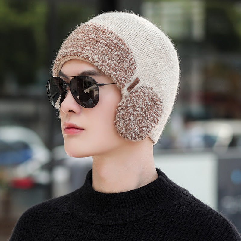 Knitted Hat for Men - The Nevermore Hats for Men`s – Unique by Nevermore Lifestyle & Tech | Free Size 55or 60cm Beige