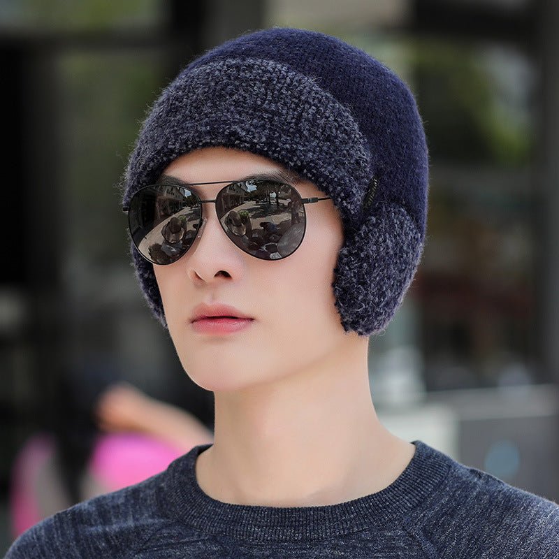 Knitted Hat for Men - The Nevermore Hats for Men`s – Unique by Nevermore Lifestyle & Tech | One size 55to60cm Navy Blue