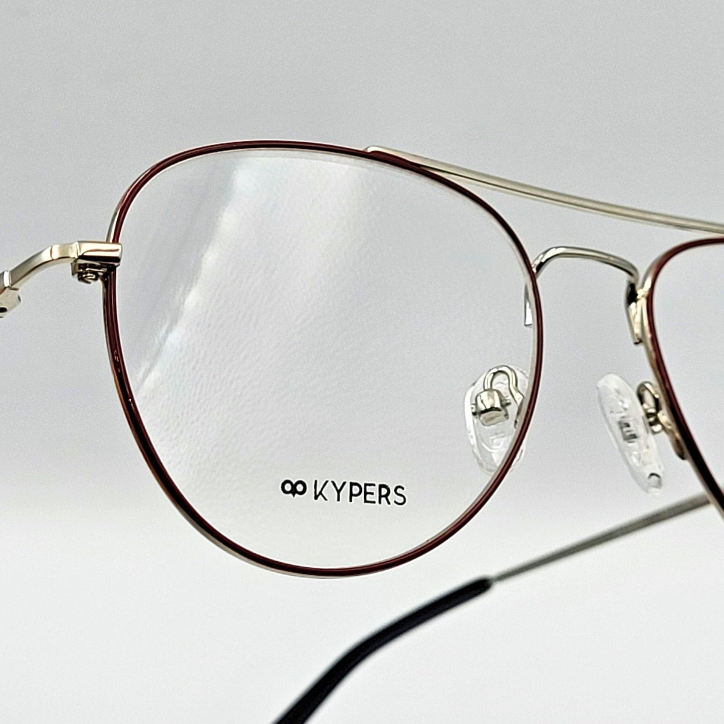 Kypers ALEIX - Dark Red Aviator Eyeglasses by The Nevermore – Unique Eyeglasses by Nevermore Lifestyle & Tech |