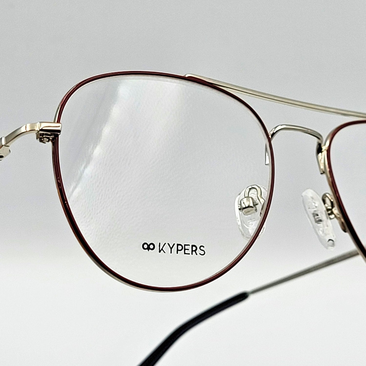 Kypers ALEIX - Dark Red Aviator Eyeglasses by The Nevermore – Unique Eyeglasses by Nevermore Lifestyle & Tech |