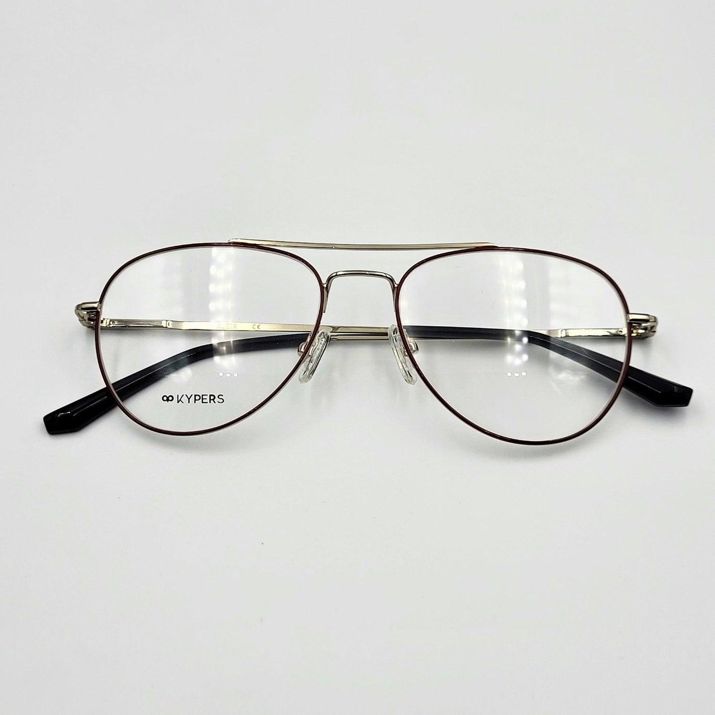 Kypers ALEIX - Dark Red Aviator Eyeglasses by The Nevermore – Unique Eyeglasses by Nevermore Lifestyle & Tech |