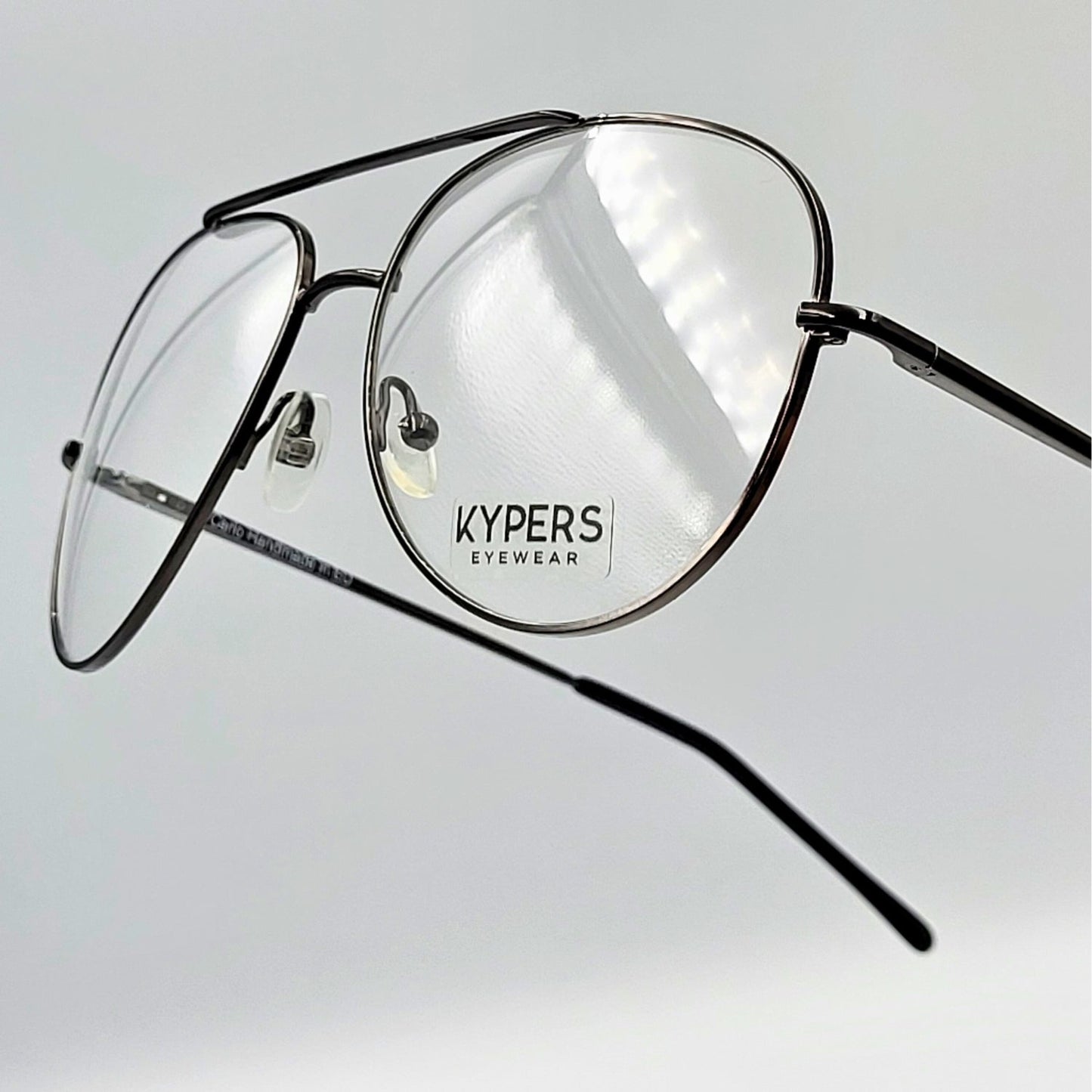 Kypers CARLOS - Charcoal Gray Aviator Eyeglasses by The Nevermore – Unique Eyeglasses by Nevermore Lifestyle & Tech |