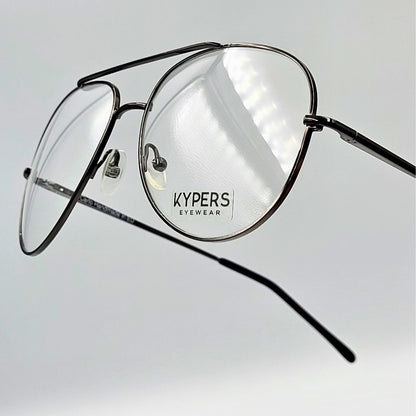 Kypers CARLOS - Charcoal Gray Aviator Eyeglasses by The Nevermore – Unique Eyeglasses by Nevermore Lifestyle & Tech |