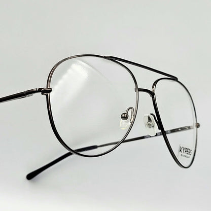 Kypers CARLOS - Charcoal Gray Aviator Eyeglasses by The Nevermore – Unique Eyeglasses by Nevermore Lifestyle & Tech |