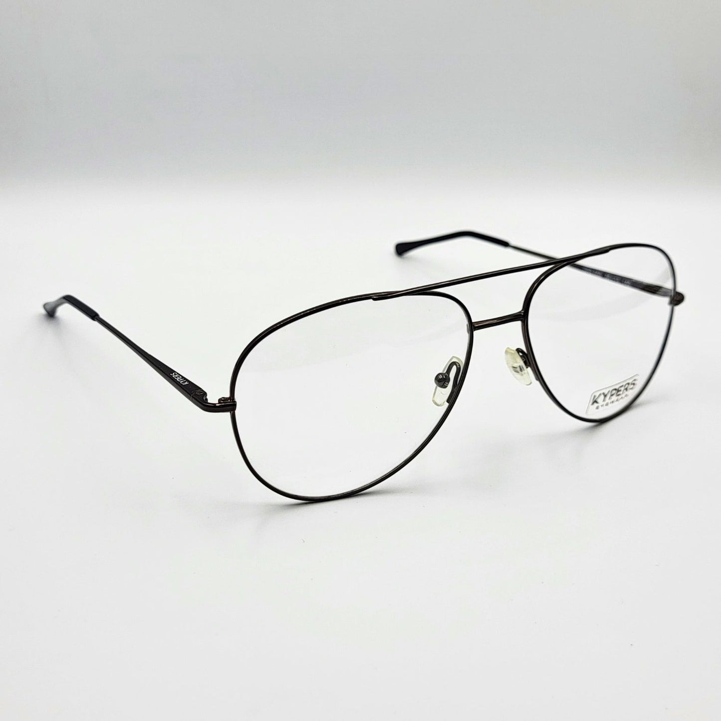 Kypers CARLOS - Charcoal Gray Aviator Eyeglasses by The Nevermore – Unique Eyeglasses by Nevermore Lifestyle & Tech |