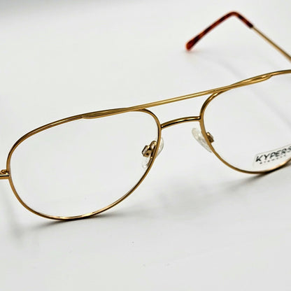 Kypers CARLOS - Gold Aviator Eyeglasses by The Nevermore – Unique Eyeglasses by Nevermore Lifestyle & Tech |