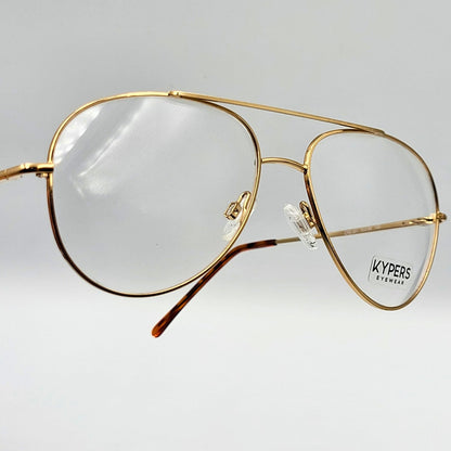 Kypers CARLOS - Gold Aviator Eyeglasses by The Nevermore – Unique Eyeglasses by Nevermore Lifestyle & Tech |