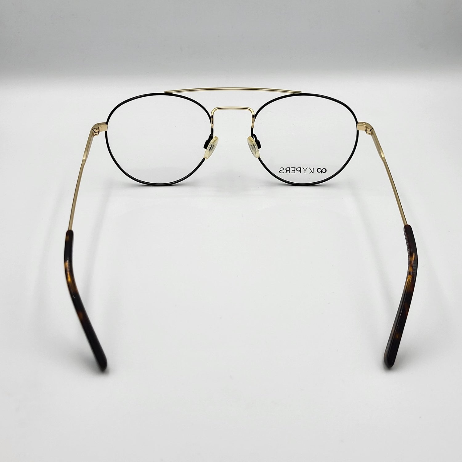 Kypers GREG 005 - Gold Black Eyeglasses by The Nevermore – Unique Eyeglasses by Nevermore Lifestyle & Tech |