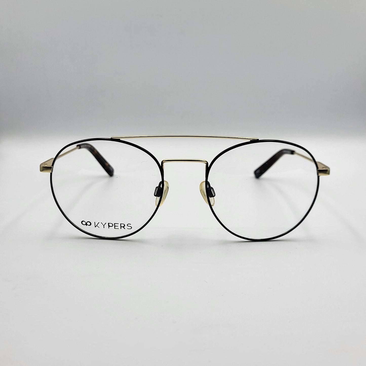 Kypers GREG 005 - Gold Black Eyeglasses by The Nevermore – Unique Eyeglasses by Nevermore Lifestyle & Tech |