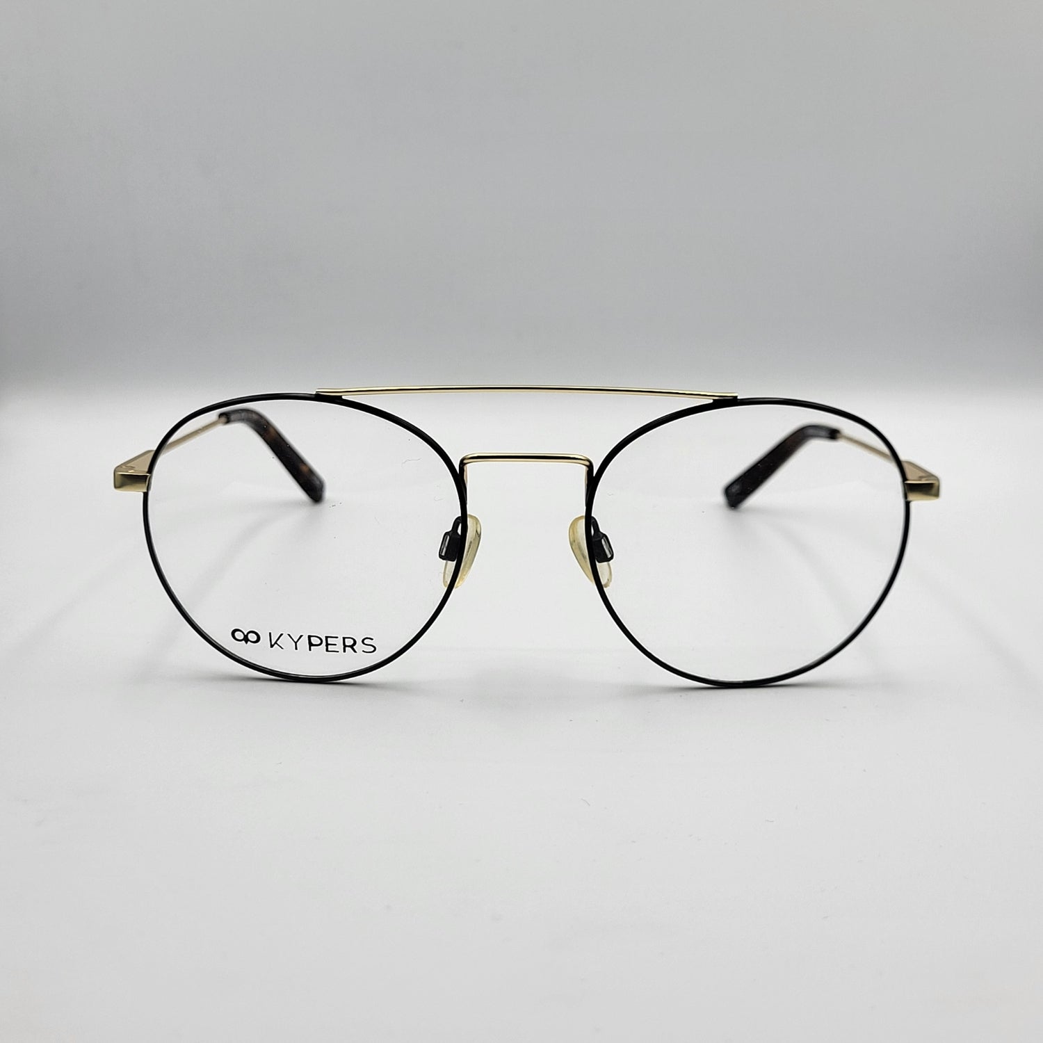 Kypers GREG 005 - Gold Black Eyeglasses by The Nevermore – Unique Eyeglasses by Nevermore Lifestyle & Tech |