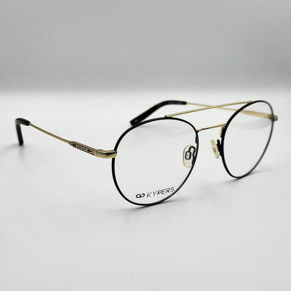 Kypers GREG 005 - Gold Black Eyeglasses by The Nevermore – Unique Eyeglasses by Nevermore Lifestyle & Tech |