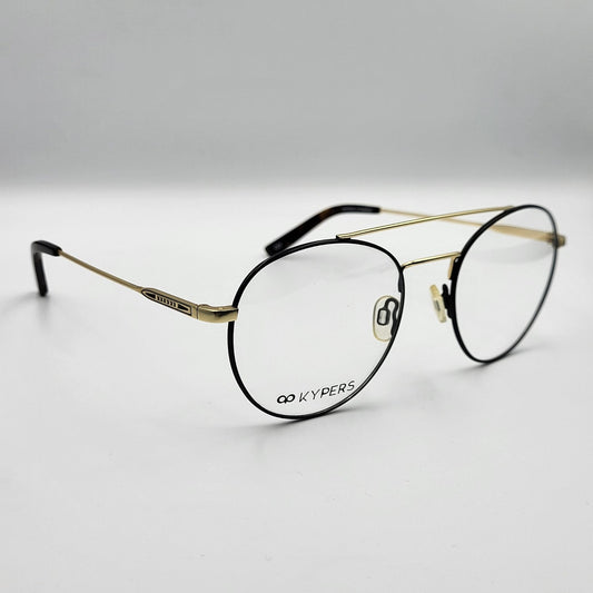 Kypers GREG 005 - Gold Black Eyeglasses by The Nevermore – Unique Eyeglasses by Nevermore Lifestyle & Tech |