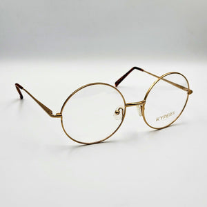 Kypers NORA - Gold Round Eyeglasses by The Nevermore – Unique Eyeglasses by Nevermore Lifestyle & Tech |