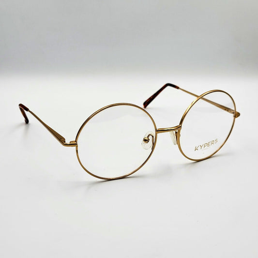 Kypers NORA - Gold Round Eyeglasses by The Nevermore – Unique Eyeglasses by Nevermore Lifestyle & Tech |