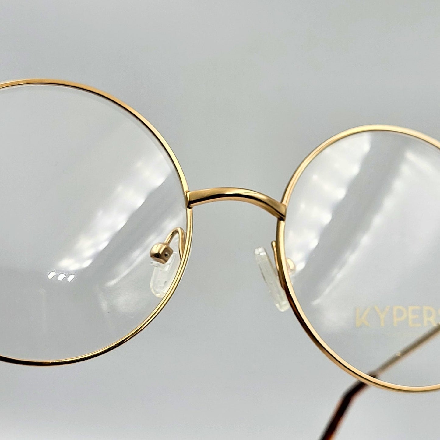Kypers NORA - Gold Round Eyeglasses by The Nevermore – Unique Eyeglasses by Nevermore Lifestyle & Tech |