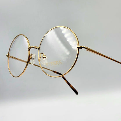 Kypers NORA - Gold Round Eyeglasses by The Nevermore – Unique Eyeglasses by Nevermore Lifestyle & Tech |