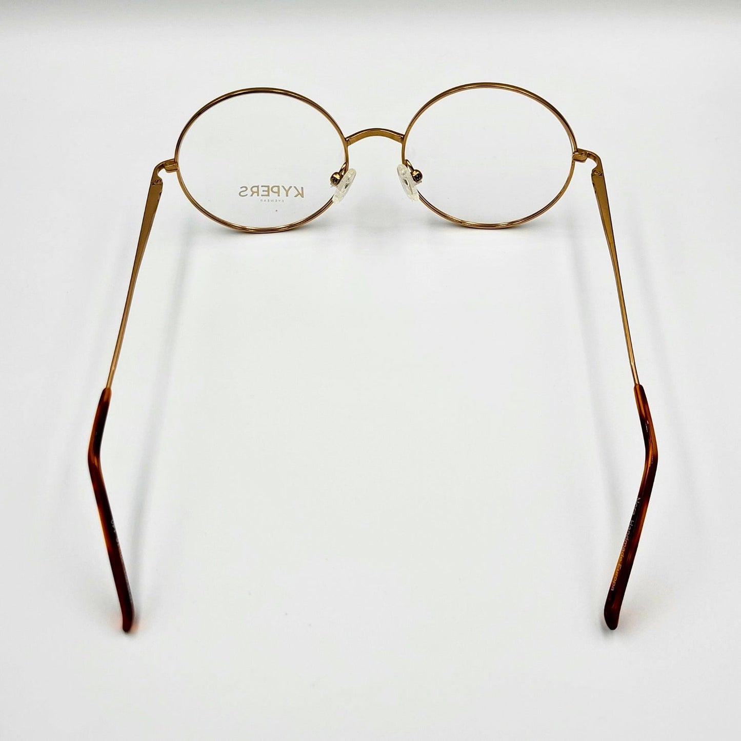 Kypers NORA - Gold Round Eyeglasses by The Nevermore – Unique Eyeglasses by Nevermore Lifestyle & Tech |