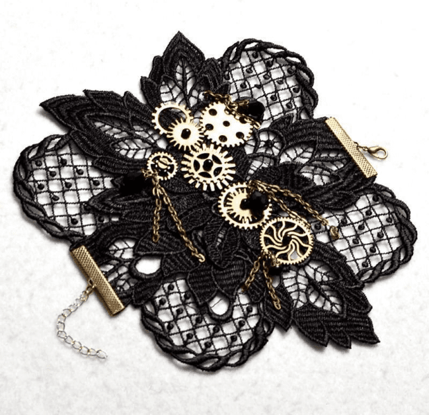 Lace and Gear - The Nevermore Steampunk Bracelet – Unique Steampunk Accessories by Nevermore Lifestyle & Tech | default