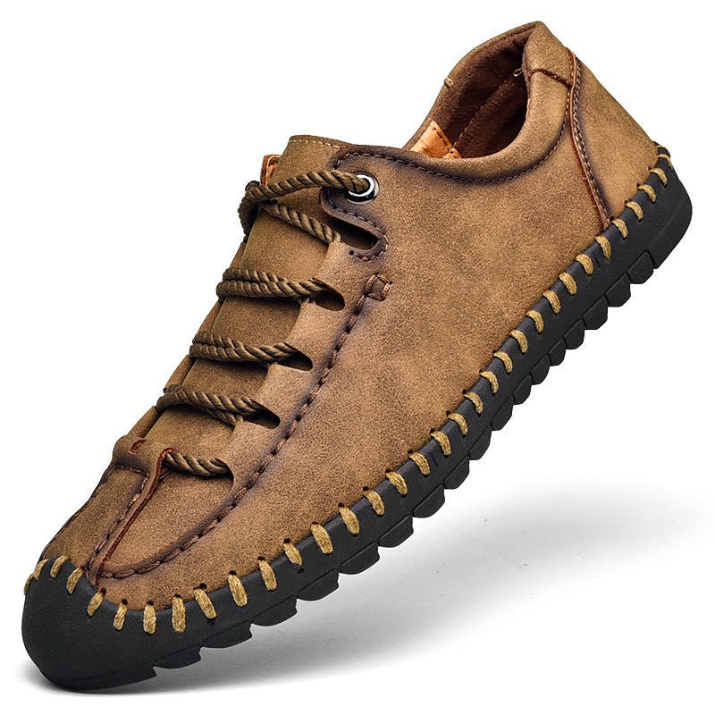 LaceStyle - Microfiber Leather Lace - Up Shoes by The Nevermore – Unique Shoes by Nevermore Lifestyle & Tech | 38 Khaki