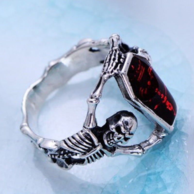 Lance Stoker Vampire - The Nevermore Gothic Ring – Unique Gothic Jewelry by Nevermore Lifestyle & Tech | 10 number Silver