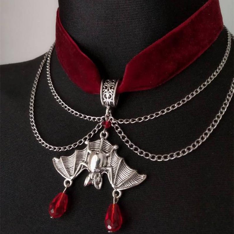 Lane Darkstorm - Gothic Pendant Choker Necklace by The Nevermore – Unique Gothic Jewelry by Nevermore Lifestyle & Tech | Black