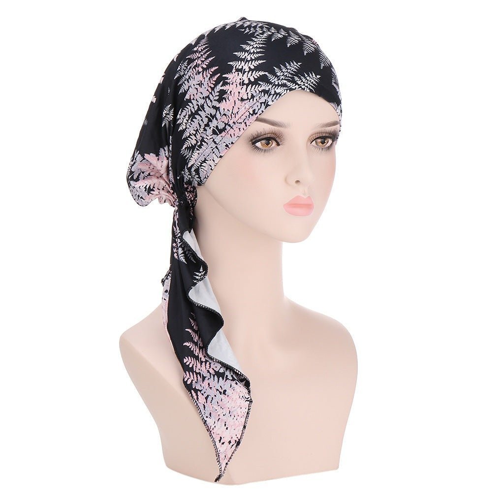 Leaf Greenadil - The Nevermore Boho Headband – Unique Bandanas by Nevermore Lifestyle & Tech | One size Black and Korean Pink
