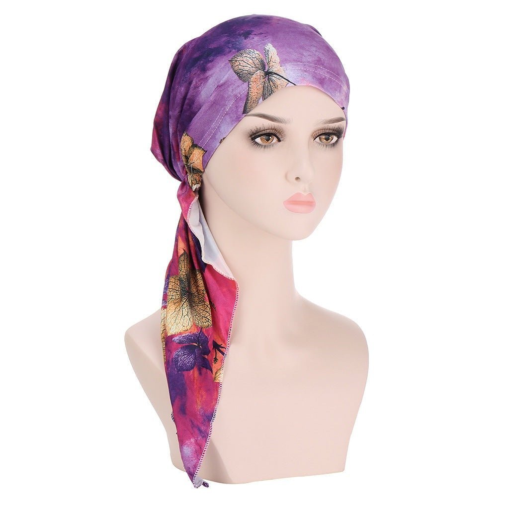 Leaf Greenadil - The Nevermore Boho Headband – Unique Bandanas by Nevermore Lifestyle & Tech | One size Light purple and rose