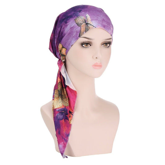 Leaf Greenadil - The Nevermore Boho Headband – Unique Bandanas by Nevermore Lifestyle & Tech | One size Light purple and rose